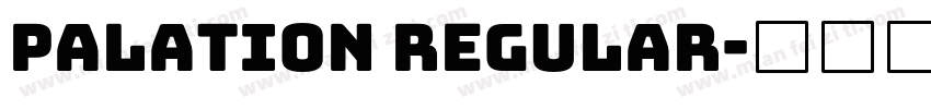 palation regular字体转换